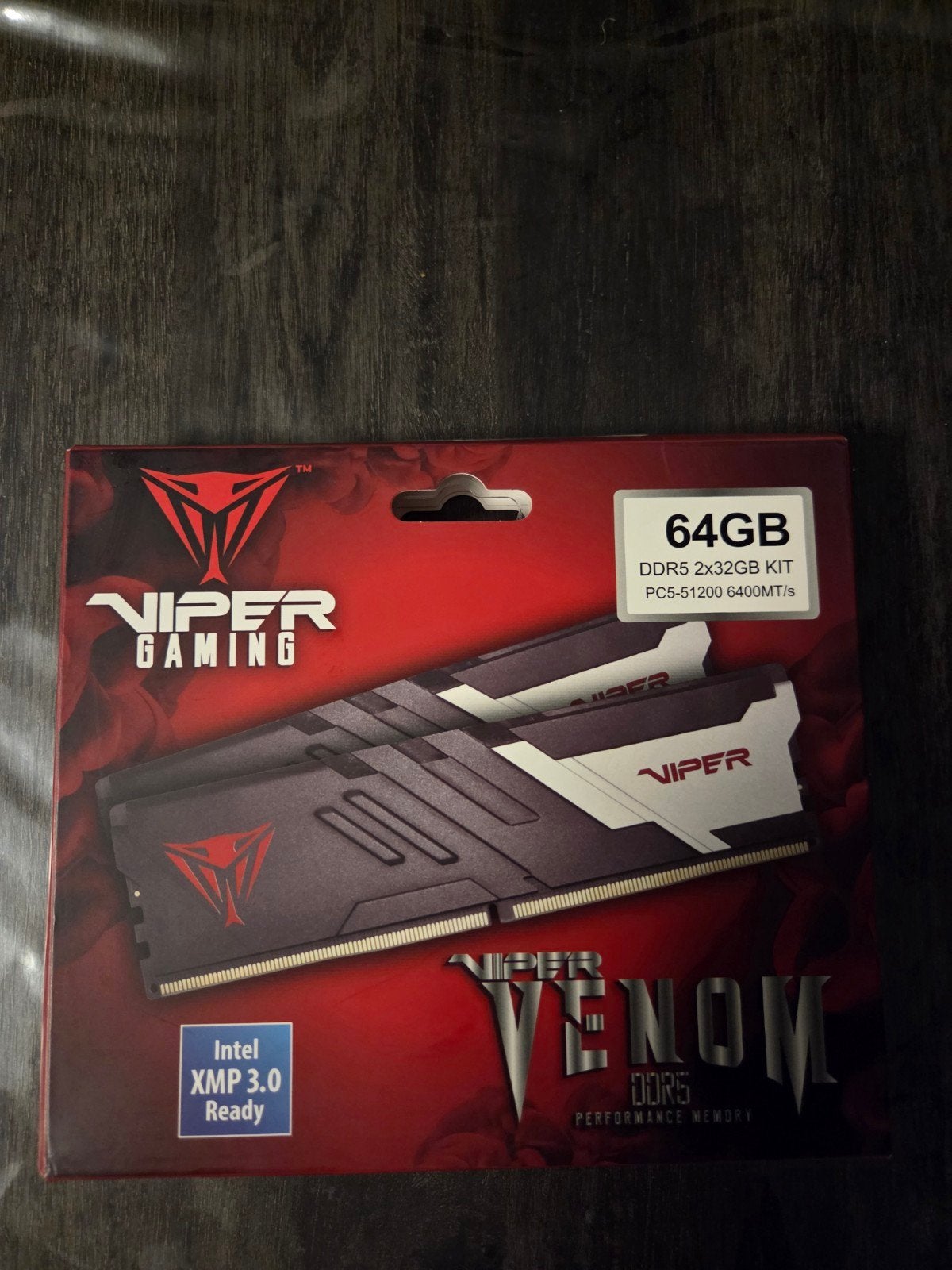 Patriot Viper Venom (2x32GB DDR5 6400MHz CL32) Nieuw in doos, Nieuw, Ophalen of Verzenden, Desktop, DDR5