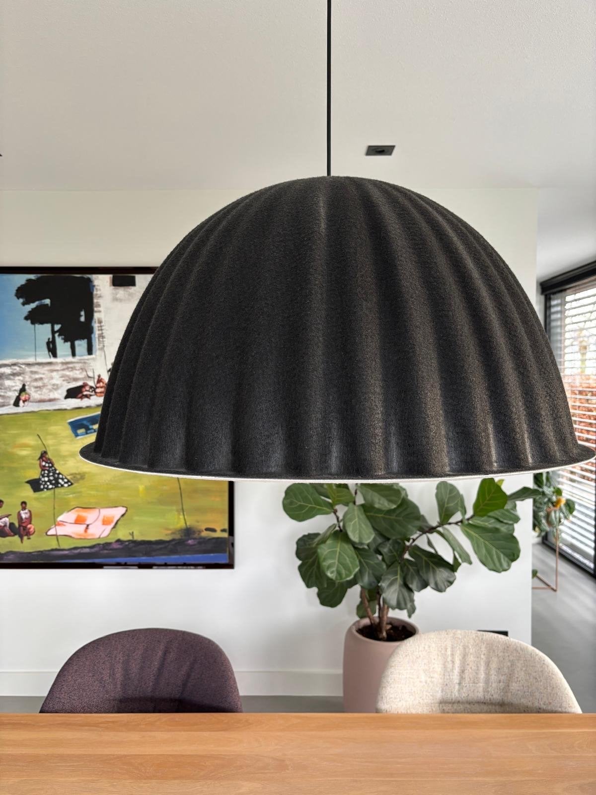Muuto Under The Bell hanglamp - Ø 82cm - Akoestisch Vilt, Ophalen, Zo goed als nieuw, Textiel, E27 (groot)