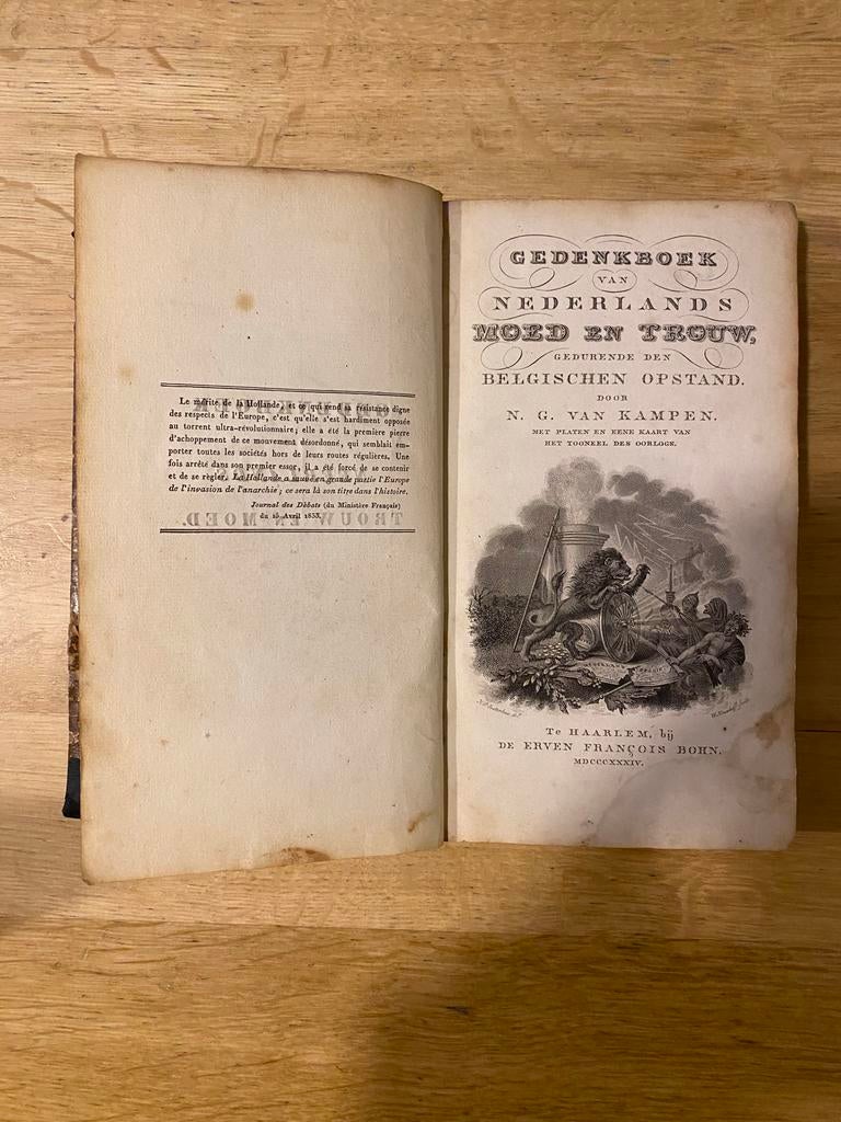 Gedenkboek van Nederlands moed en trouw - Belgische Opstand, Ophalen of Verzenden, 19e eeuw, Gelezen
