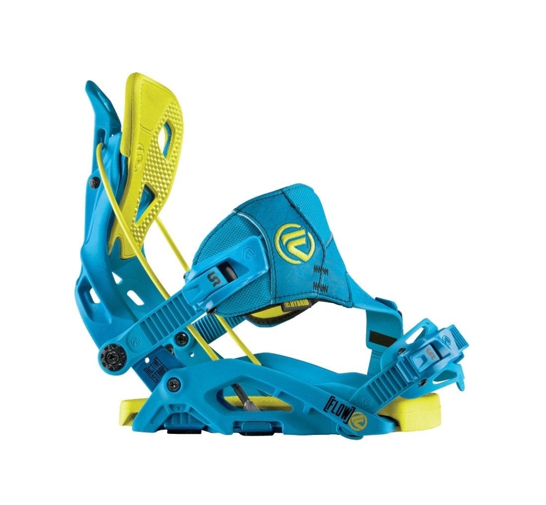 Flow Fuse Hybrid Blue Lime Snowboardbindingen XL, Ophalen of Verzenden, Gebruikt, Bindingen