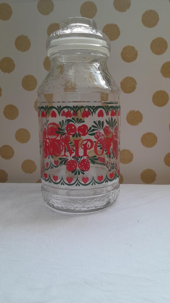 Retro rumpot glas, Ophalen of Verzenden, Zo goed als nieuw