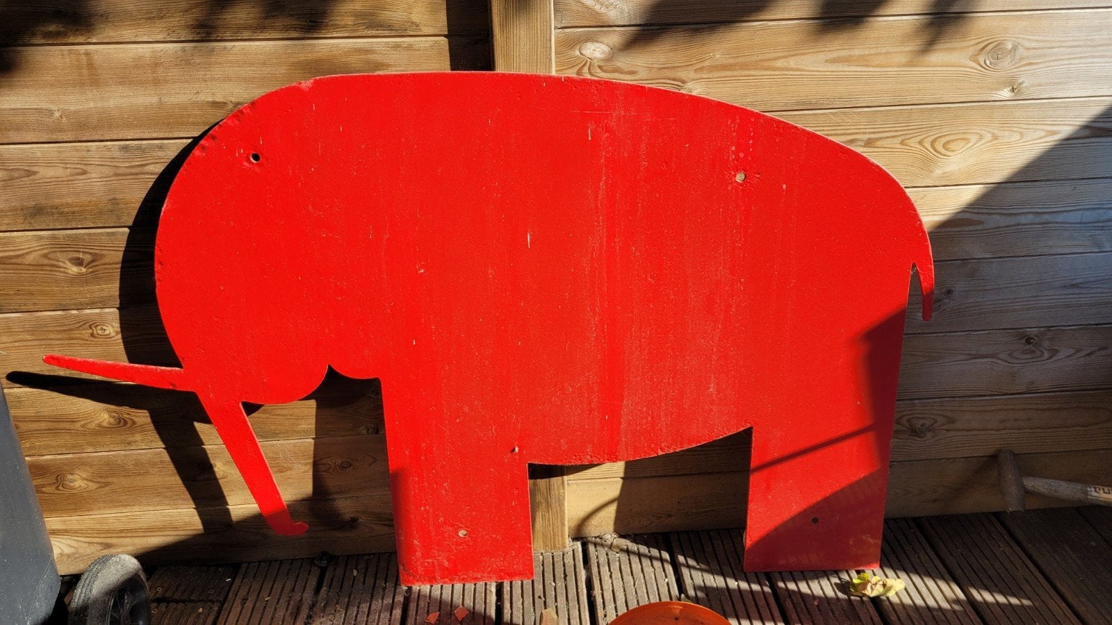 logo van Jumbo Shipping metaal 115x85 hoog, Hobby en Vrije tijd, Ophalen
