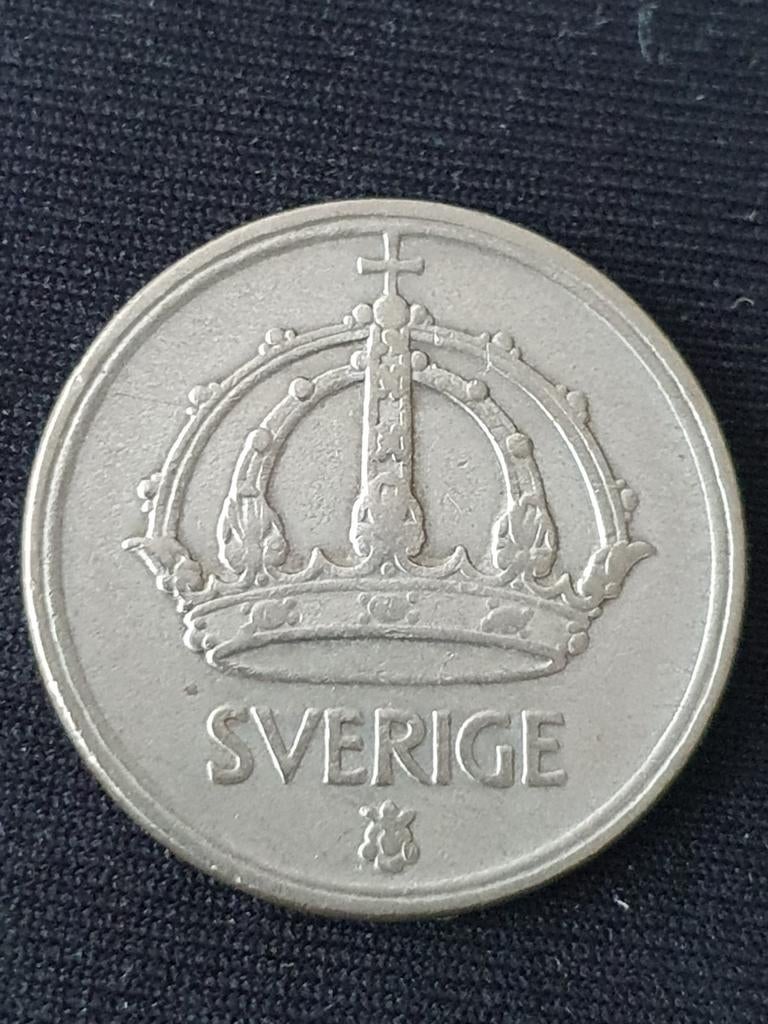 Zilveren 50 Öre munt uit 1946 Zweden., Ophalen of Verzenden, Overige landen, Losse munt, Zilver