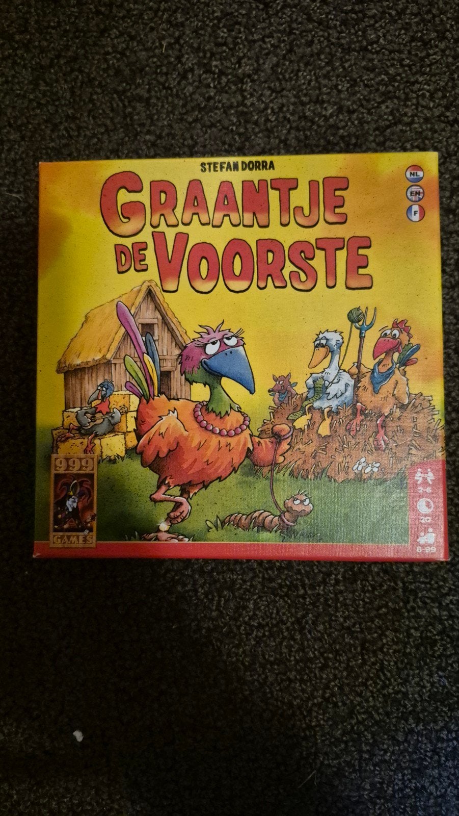 Graantje de Voorste  999 Games Bordspel voor het hele gezin!, Drie of vier spelers, Ophalen of Verzenden, Zo goed als nieuw, 999 Games