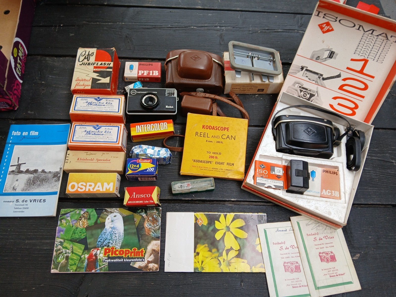 Diverse oude fotocamera materialen., Ophalen of Verzenden