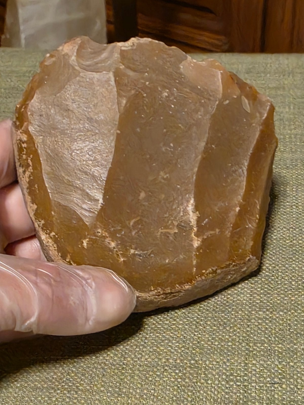 Prehistorische Kernstuk Bijl - Vuursteen, Antiek en Kunst, Antiek | Gereedschap en Instrumenten, Ophalen of Verzenden