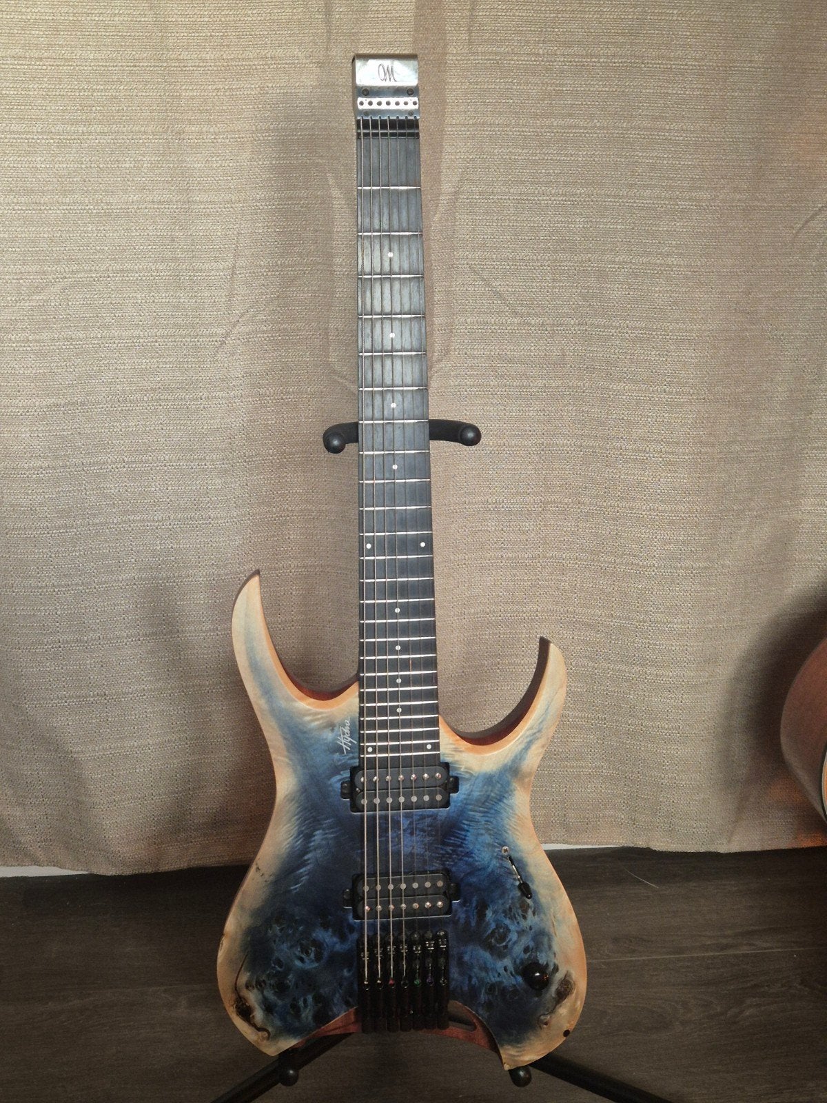 Mayones Hydra Elite 7, Seymour Duncan Nazgul/Sentient, Ophalen, Zo goed als nieuw, Solid body