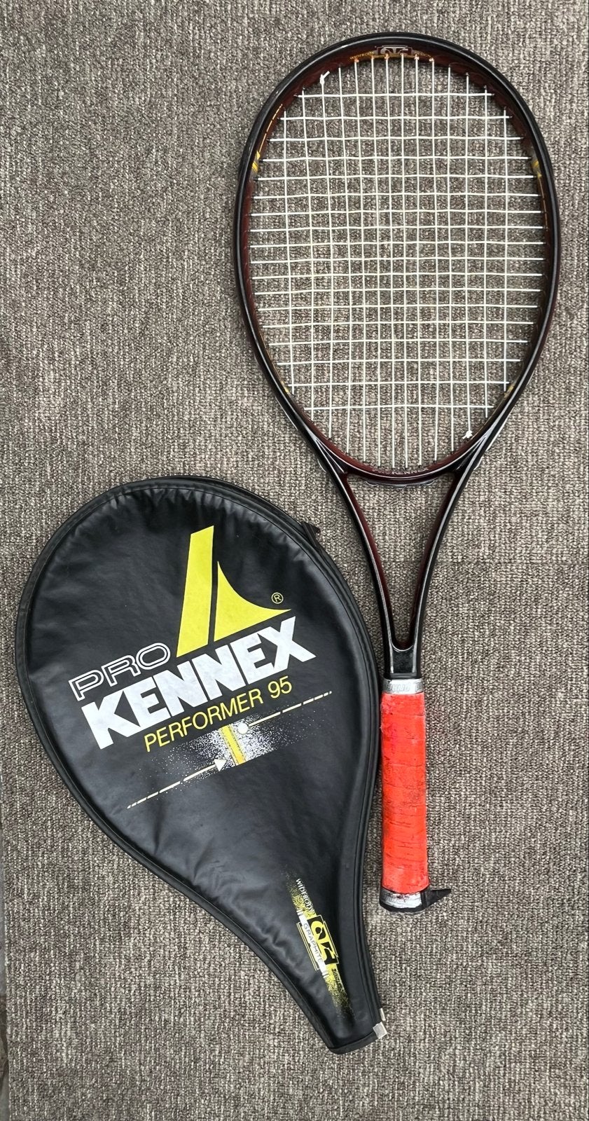 Kennex Performer 95 Tennisracket met hoes, Gebruikt, Racket, L3, Ophalen