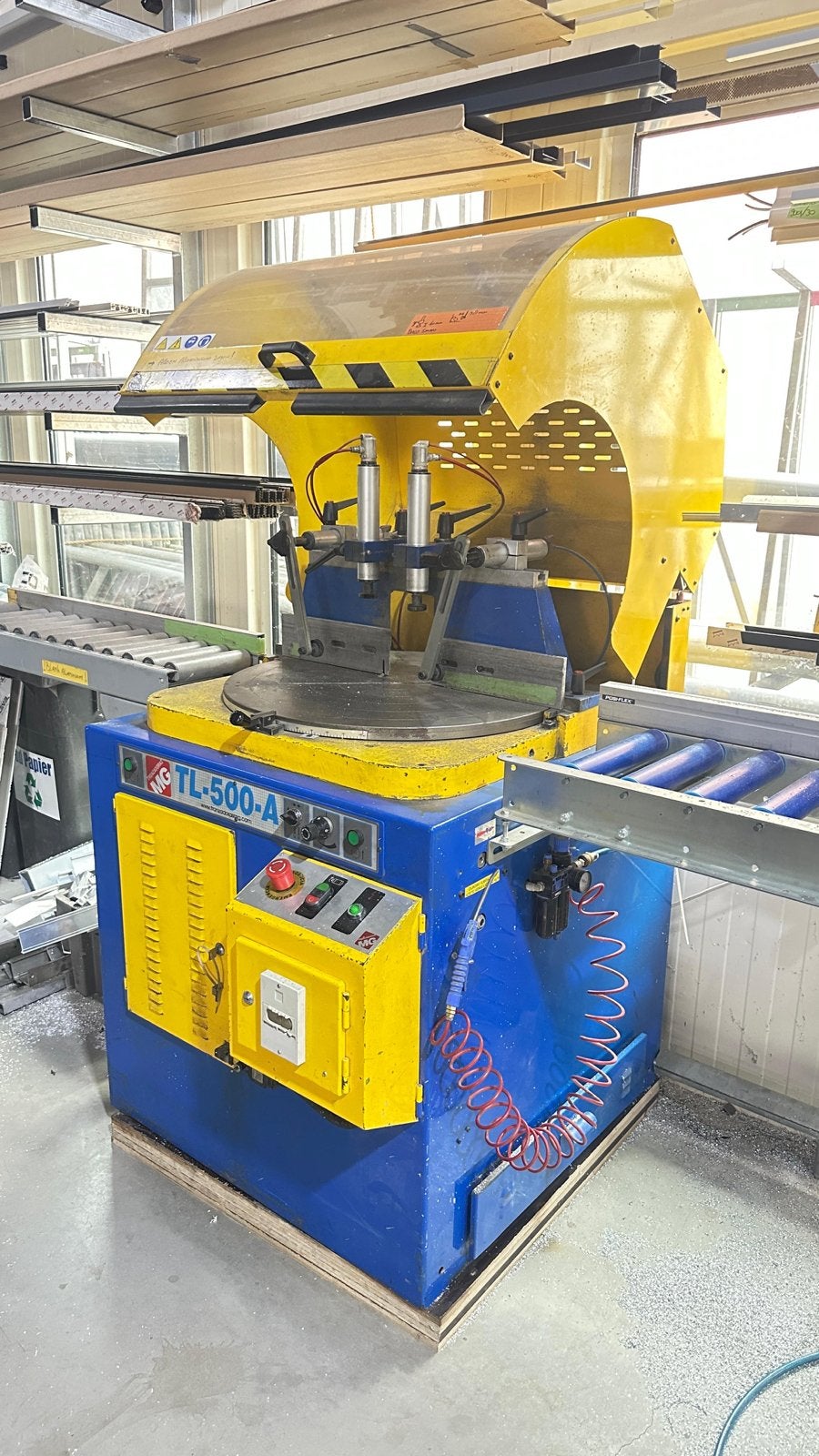 MG TL-500-A Afkortzaag voor aluminium en PVC, Ophalen