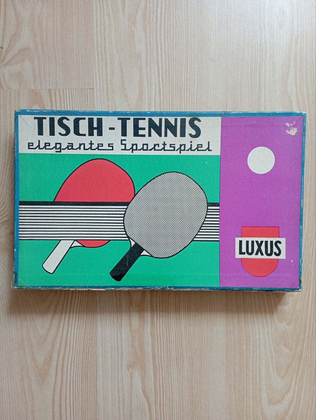 vintage tafeltennis spel ., Sport en Fitness, Tafeltennis, Ophalen of Verzenden, Gebruikt