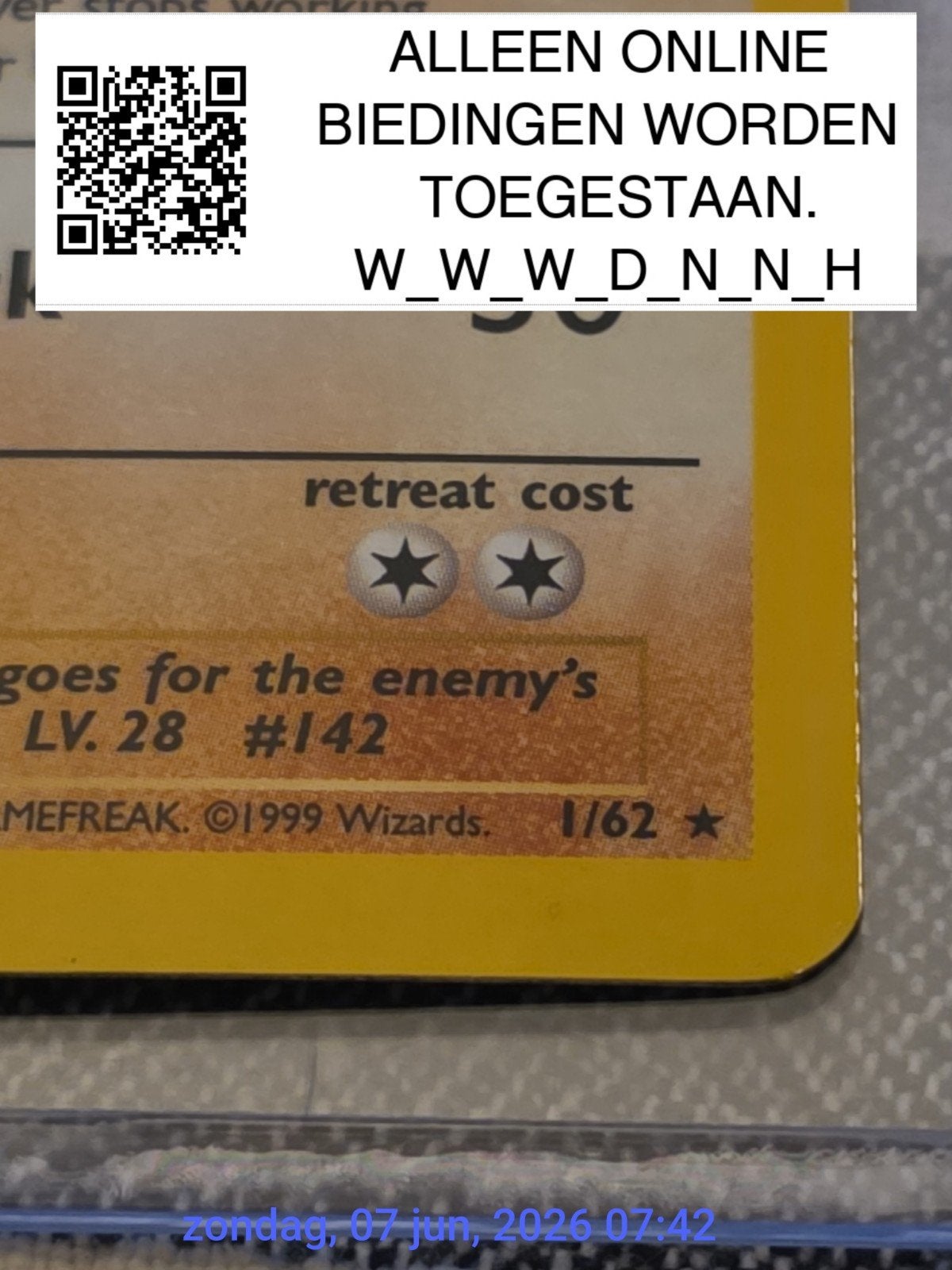 Fossil aerodactyl #1 PRERELEASE #edition1, Verzenden, Losse kaart