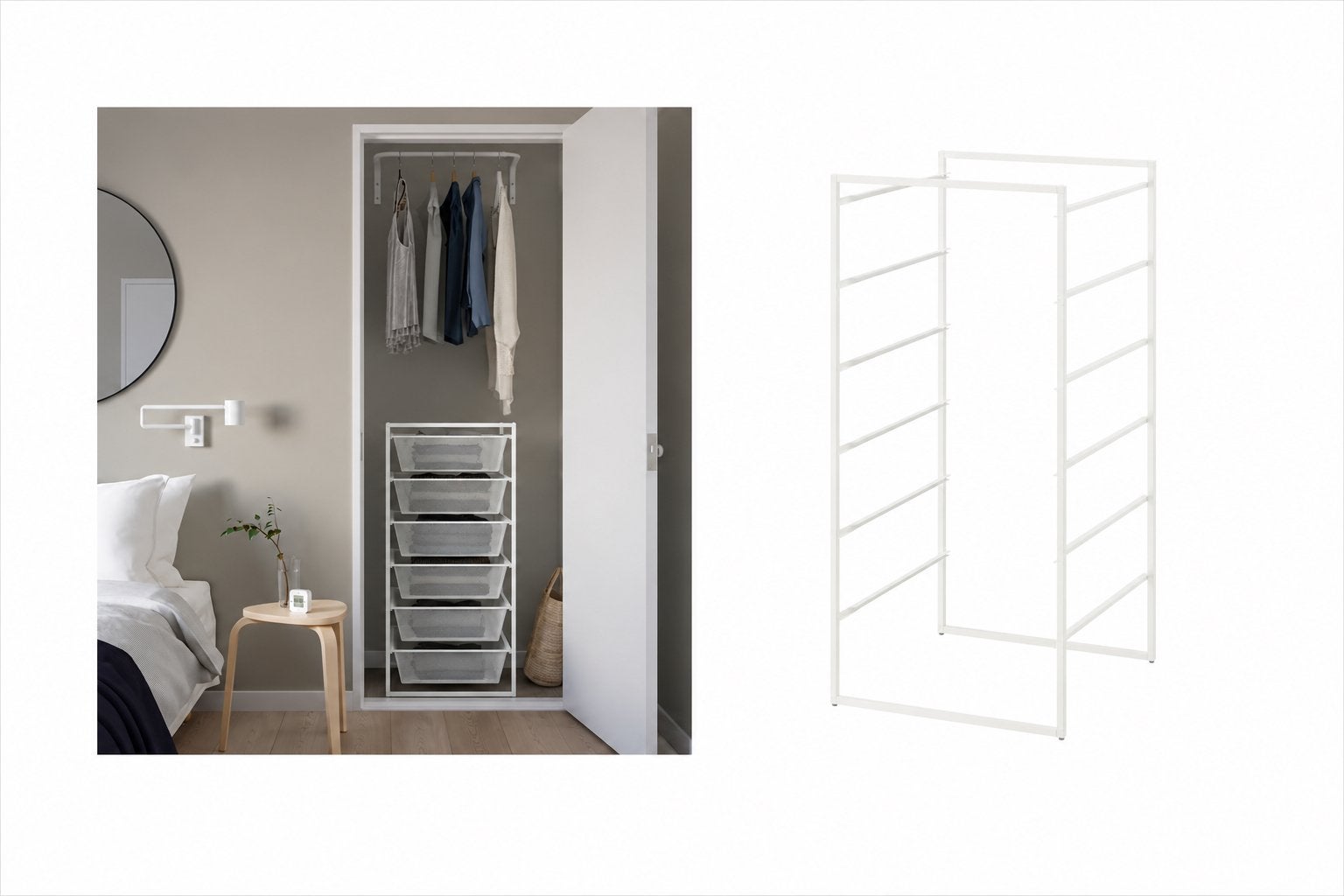 NIEUW: Ikea JONAXEL Basiselement, wit, 50x51x104 cm, Huis en Inrichting, Ophalen, Nieuw