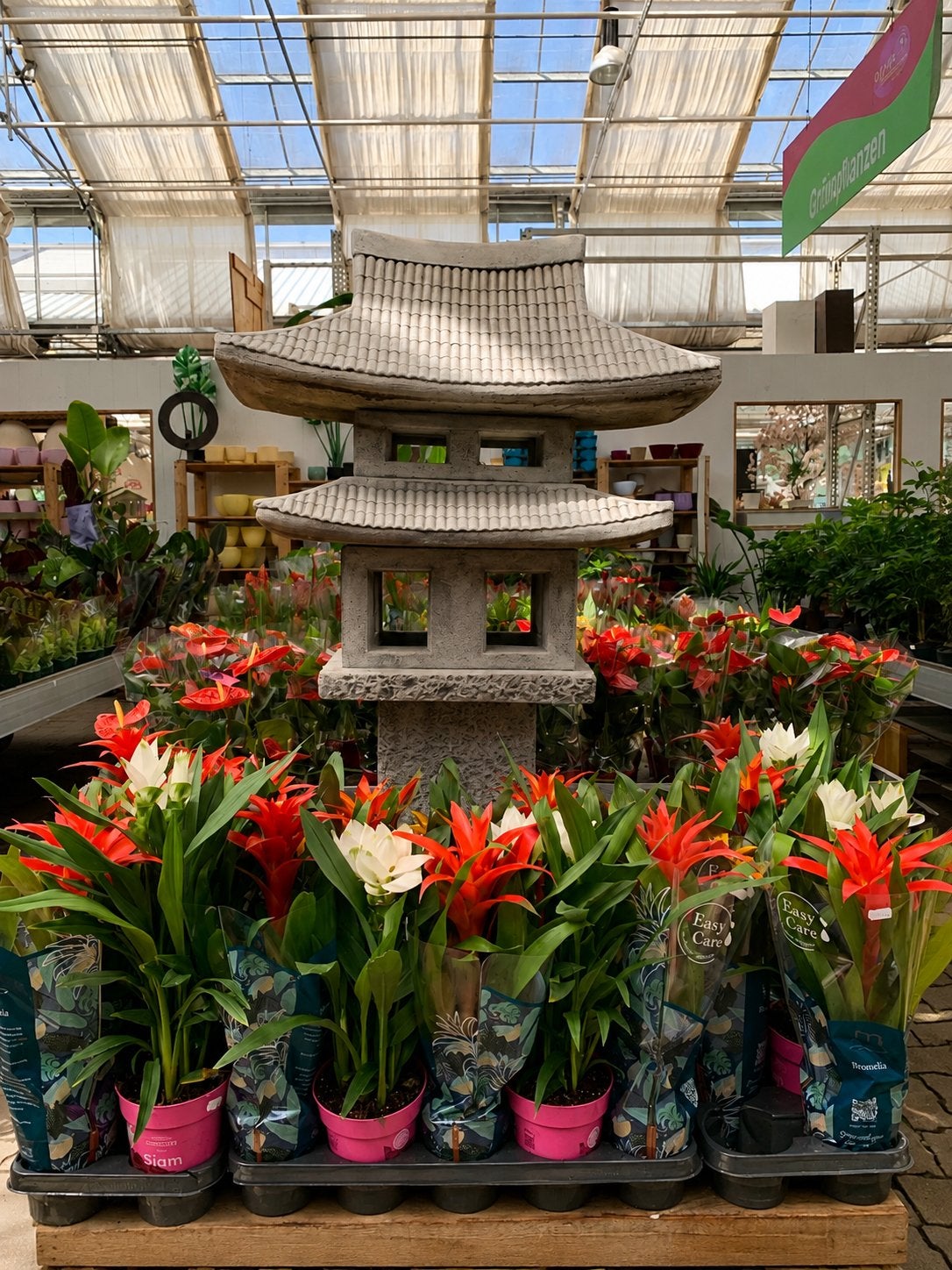 ‼️Theehuis 茶屋 127cm 275kg Japanse lantaarn paviljoen pagode, Tuin en Terras, Tuinbeelden, Ophalen of Verzenden, Nieuw, Beton, Boeddhabeeld