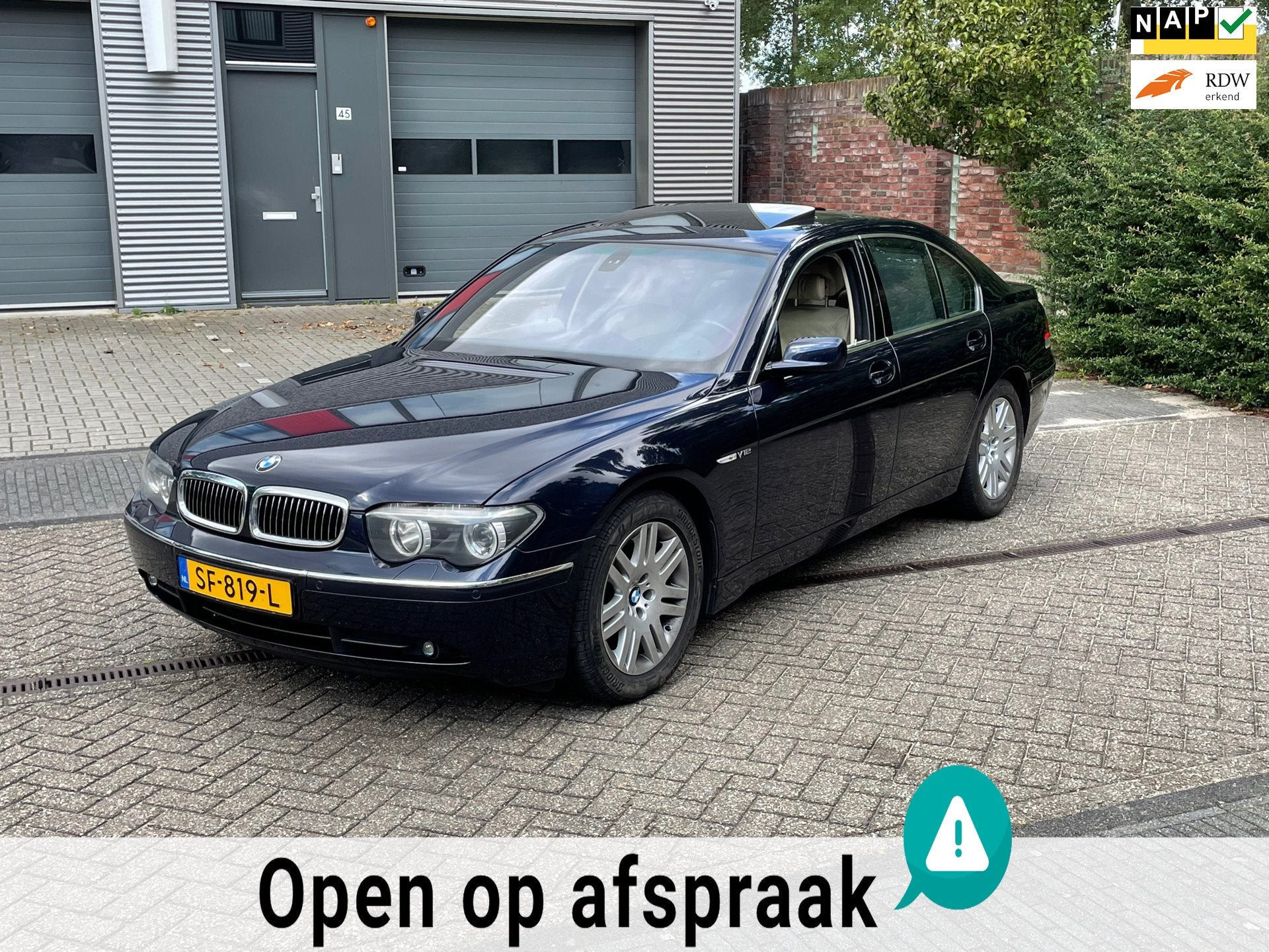 BMW 7-serie 760i Youngtimer, Automaat, Achterwielaandrijving, Gebruikt, Beige
