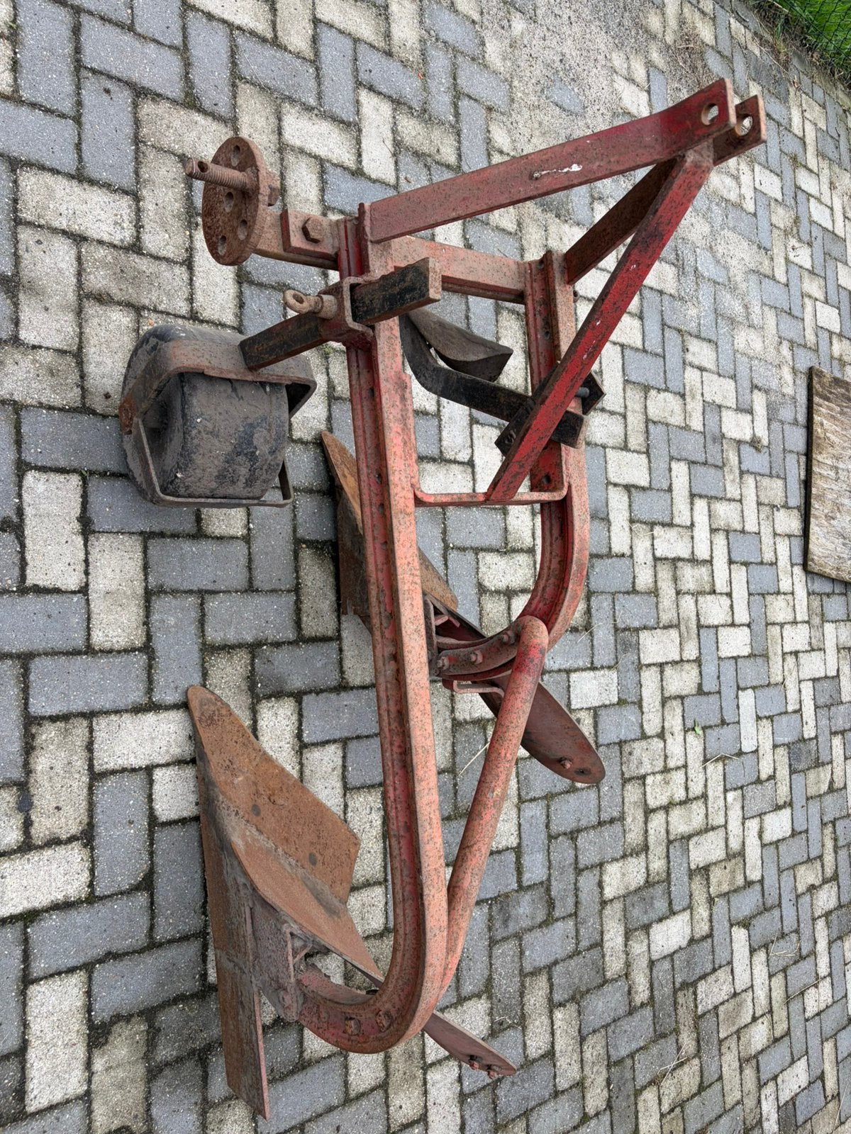 2 schaar ploeg wedstrijd ploeg plug stoppelploeg, Ophalen
