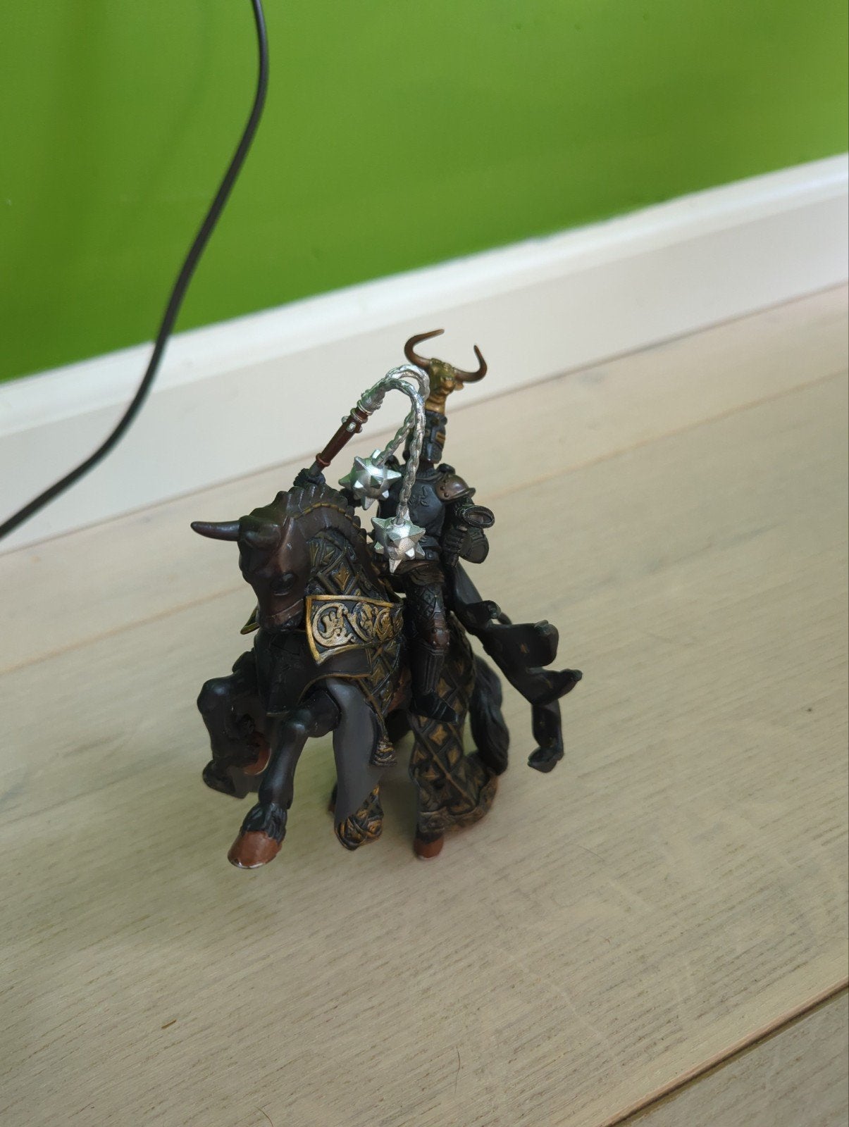 Schleich ridder met paard - Minotaurus, Ophalen of Verzenden, Gebruikt