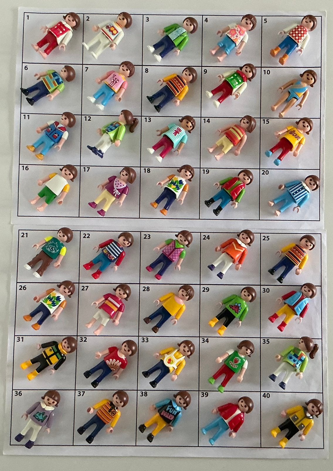 Playmobil kinderen bruin haar (B), Ophalen of Verzenden, Gebruikt, Losse onderdelen, Figuren