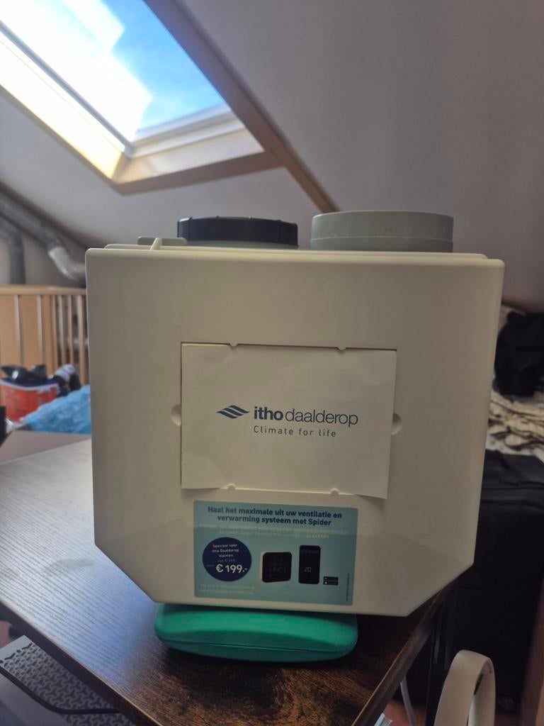 Itho Daalderop ventilatie unit, Doe-het-zelf en Verbouw, Ventilatie en Afzuiging, Ophalen of Verzenden, Afzuiger