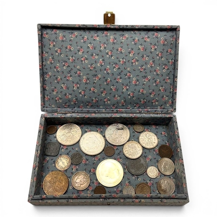 Lot diverse munten, waaronder zilver, Ophalen of Verzenden, Buitenland, Munten
