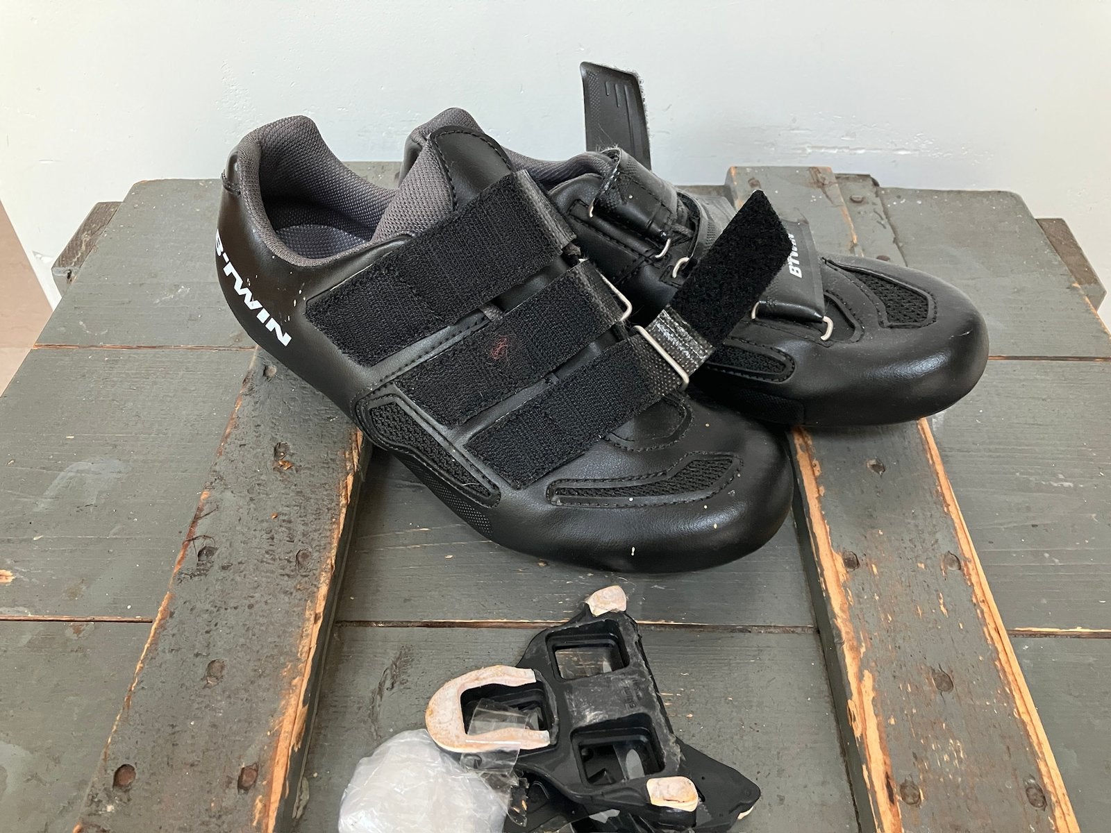 B’twin wielrenschoenen maat 40, valt als 39, Ophalen of Verzenden, Gebruikt