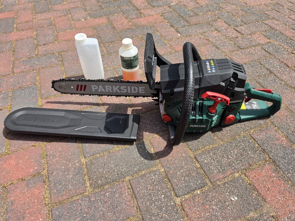 Parkside benzine kettingzaag, model PBKS 46 A, Ophalen of Verzenden, Zo goed als nieuw, Overige soorten, Parkside