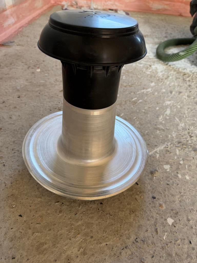Anjo Dakventilatie 70-80 mm, Zwart, Nieuw, Minder dan 5 m², Metaal