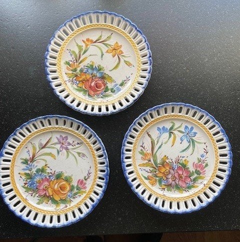 3 vintage keramieken Wandborden Bassano, Ophalen of Verzenden