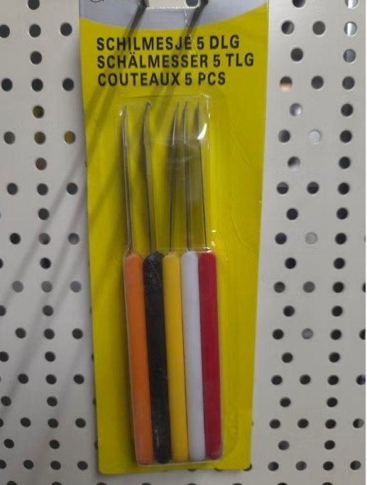 110 pakjes schilmesjes a 5 stuks., Ophalen of Verzenden, Nieuw, Rvs of Chroom