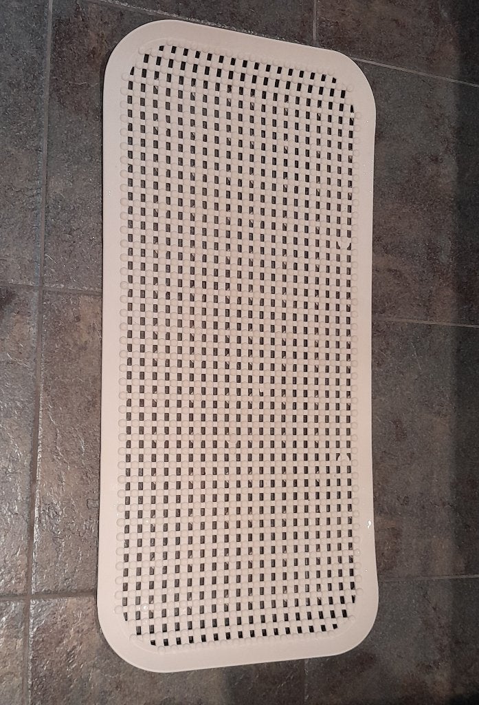 antislip rubberen badmat 73 x 35 cm, Ophalen of Verzenden, Wit