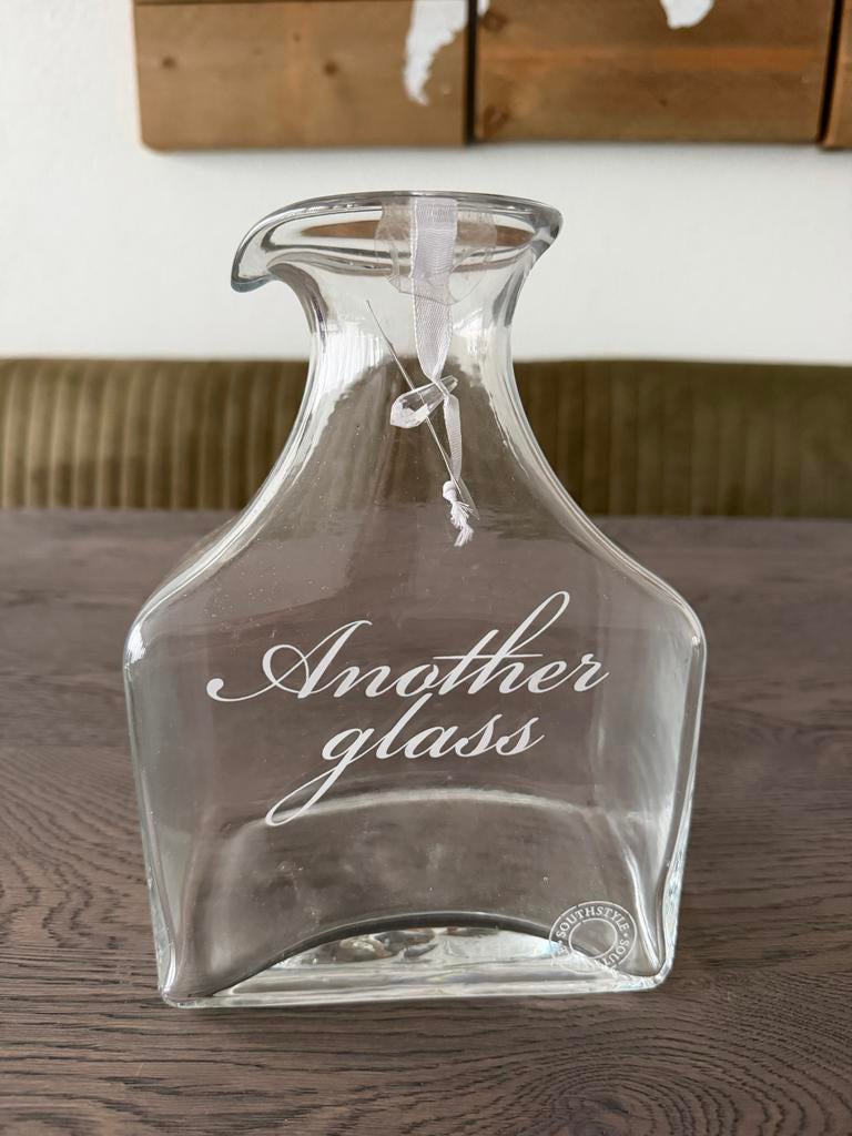 Southstyle karaf "Another glass" - Nieuw, Ophalen of Verzenden, Nieuw, Overige kleuren, Glas
