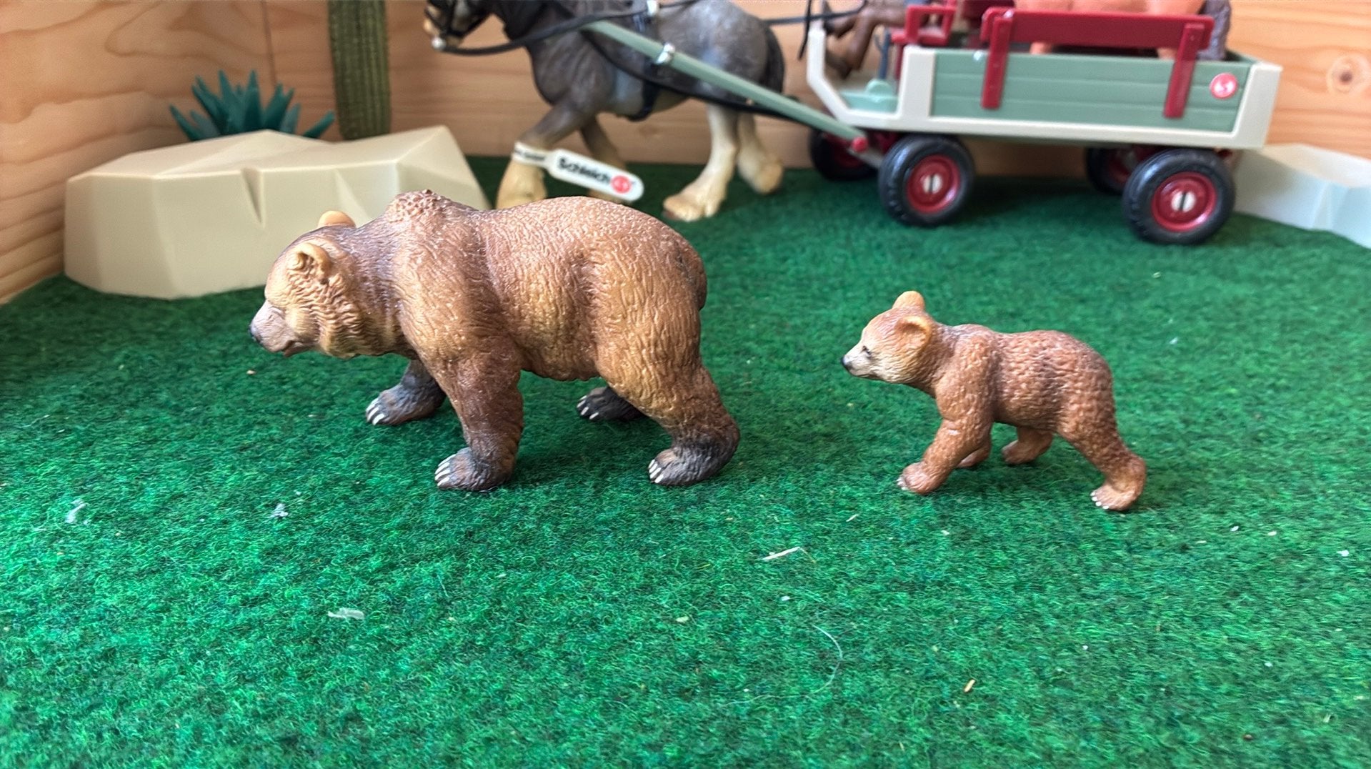 Schleich bruine beer, Verzamelen, Dierenverzamelingen, Ophalen of Verzenden, Zo goed als nieuw, Wild dier, Beeldje of Figuurtje