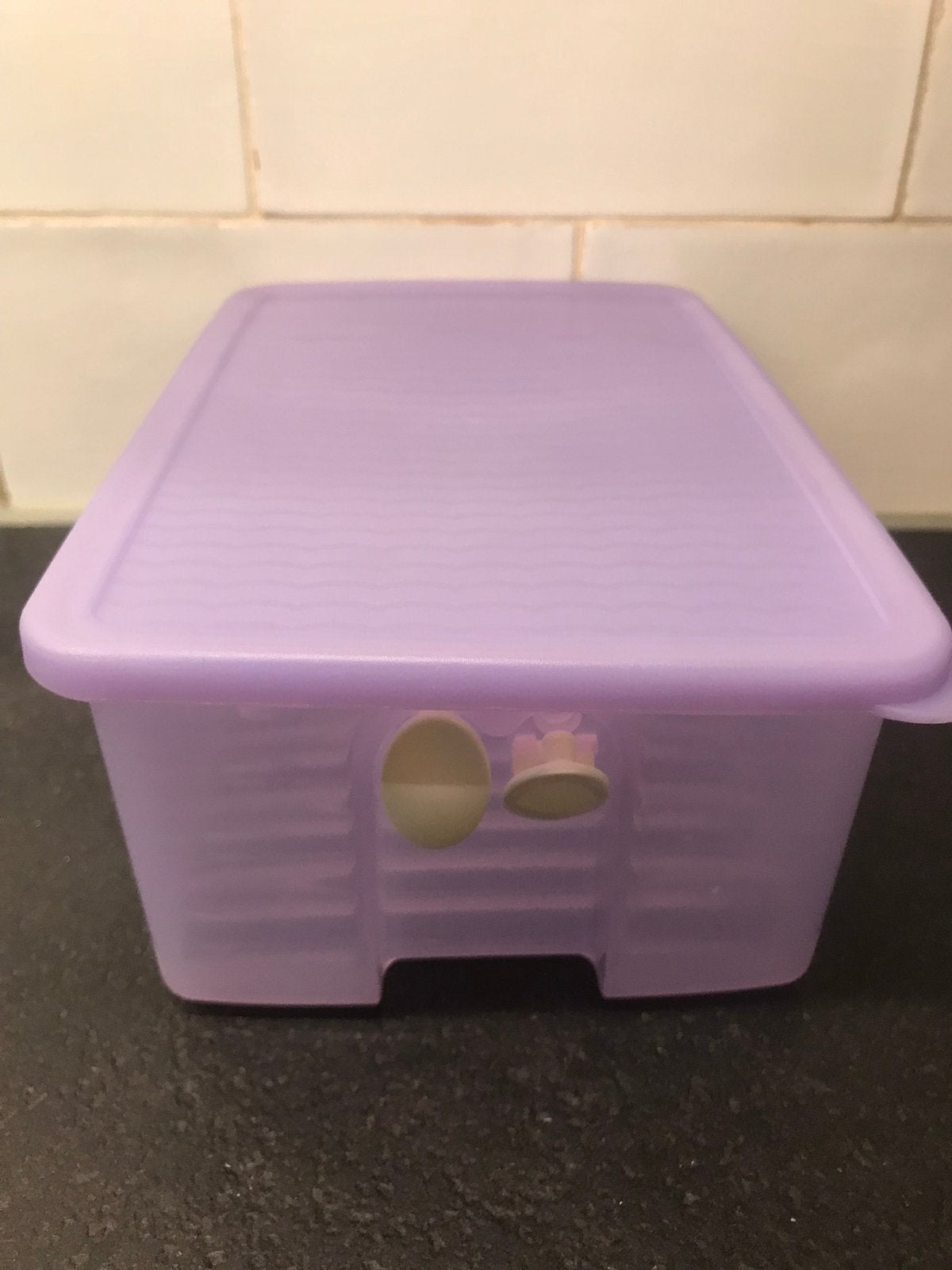 Tupperware fridgesmart fridge smart koelkastdoos paars, Huis en Inrichting, Keuken | Tupperware, Ophalen of Verzenden, Zo goed als nieuw