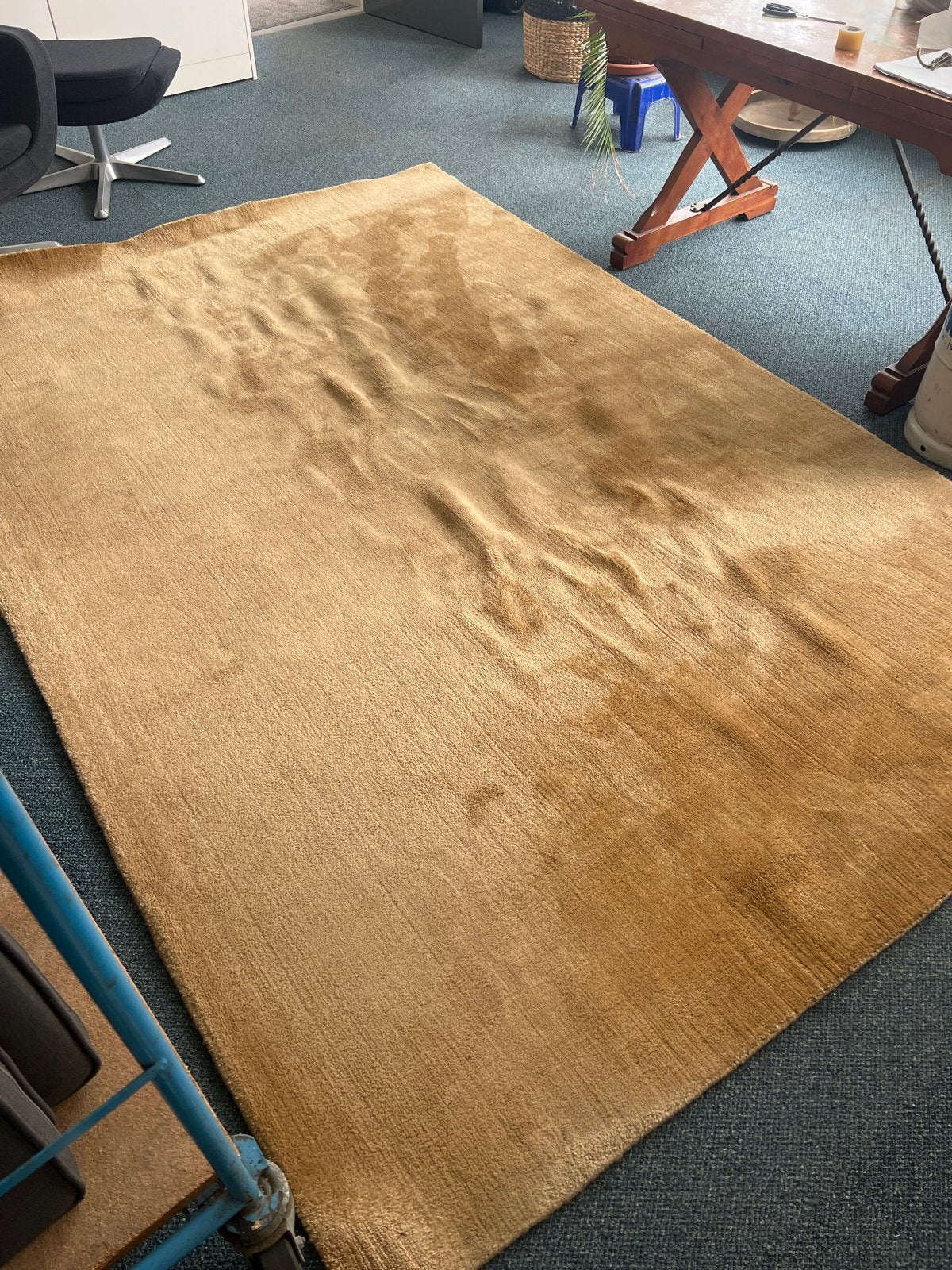 Goudkleurig Vloerkleed 2x3, Ophalen, 150 tot 200 cm, 200 cm of meer, Zo goed als nieuw