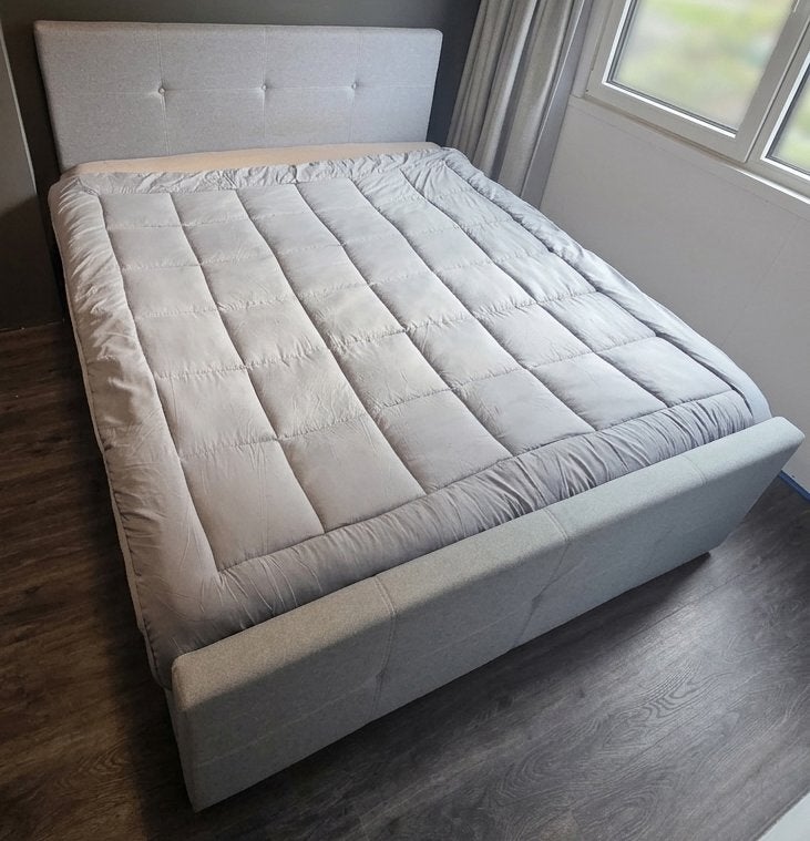 Ruime Boxspring met Opbergruimte (180x210), Ophalen, Gebruikt, 210 cm, Tweepersoons