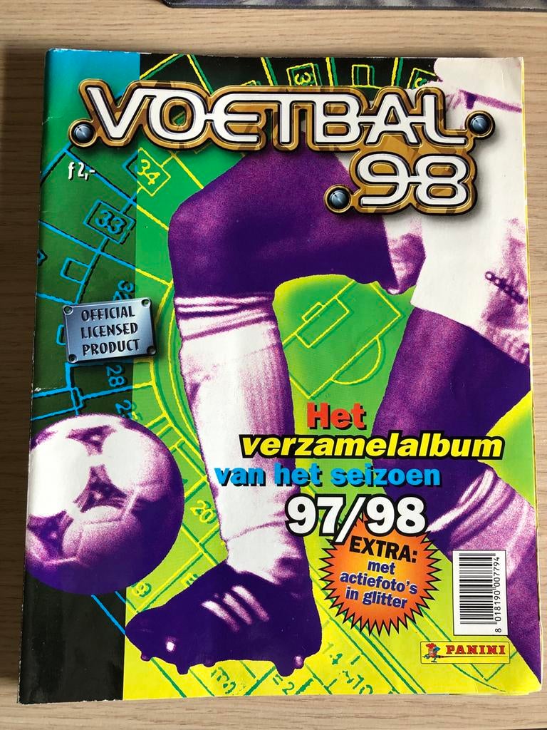 Panini Voetbal 98 verzamelalbum 80% compleet, Hobby en Vrije tijd, Stickers en Plaatjes, Ophalen of Verzenden, Zo goed als nieuw