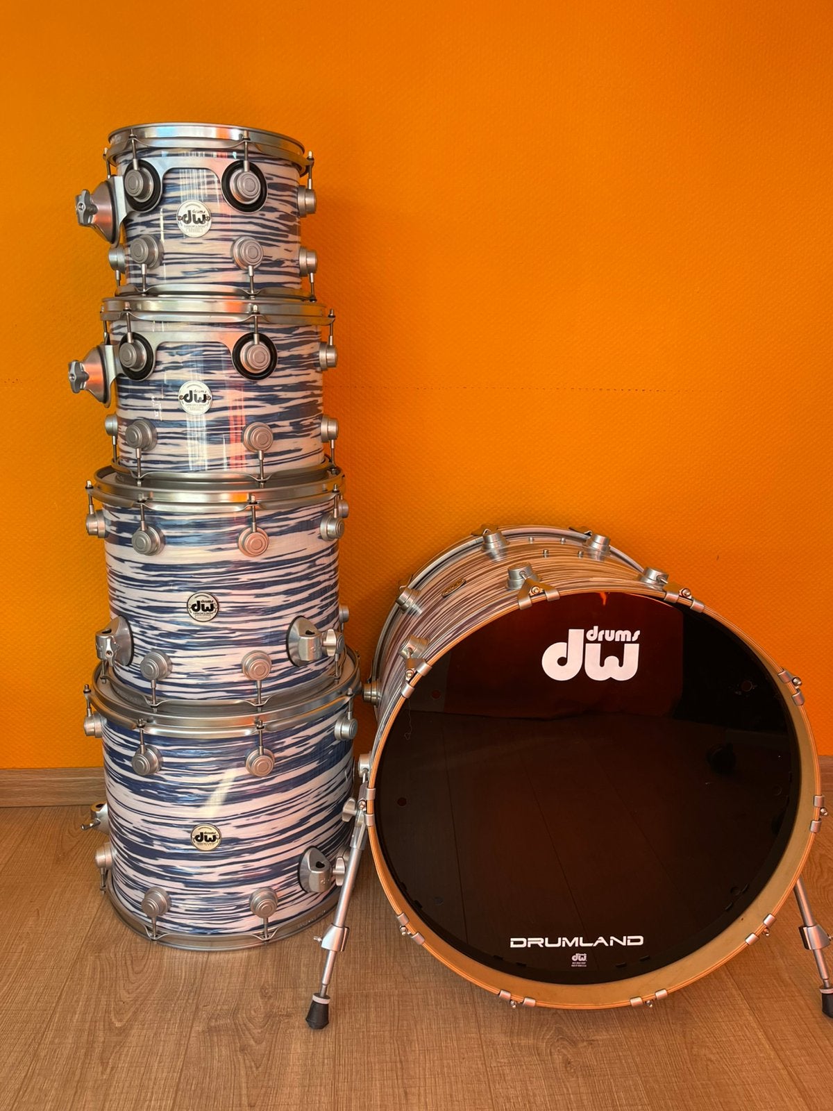 DW collectors shellkit satin chrome, Muziek en Instrumenten, Drumstellen en Slagwerk, Ophalen, Zo goed als nieuw, Overige merken