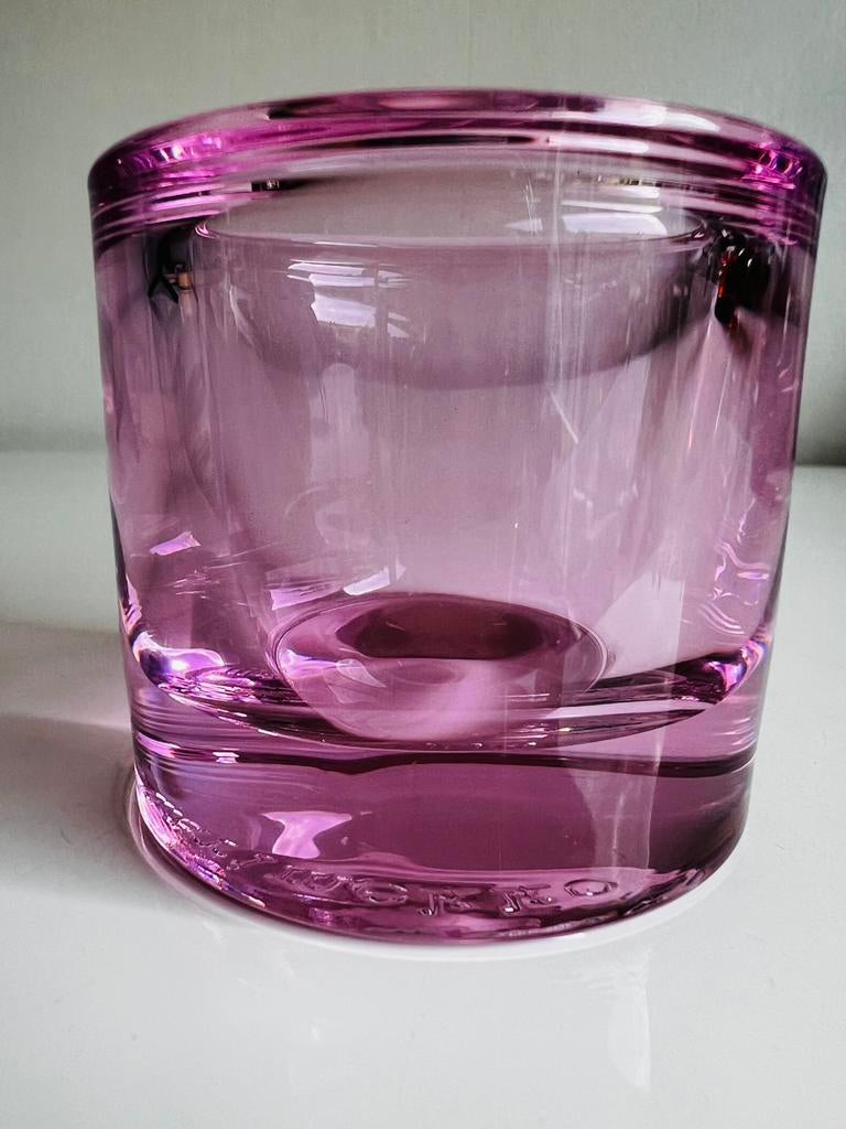 Iittala Kivi Marimekko Kandelaar Sweet Pink Roze H. Orvola, Huis en Inrichting, Ophalen of Verzenden, Zo goed als nieuw, Overige materialen