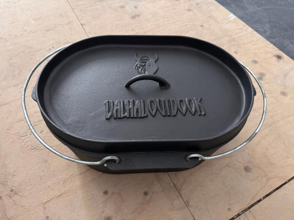 Valhal Outdoor Dutch Oven - Gietijzeren Braadpan, Tuin en Terras, Barbecue-accessoires, Ophalen, Zo goed als nieuw