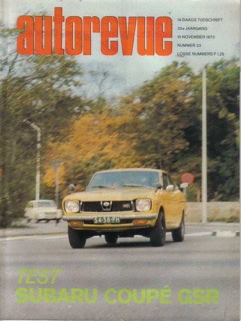 Autorevue 23 1972 : Subaru 1400 GSR Coupe - Lancia Beta, Ophalen of Verzenden, Gelezen, Algemeen