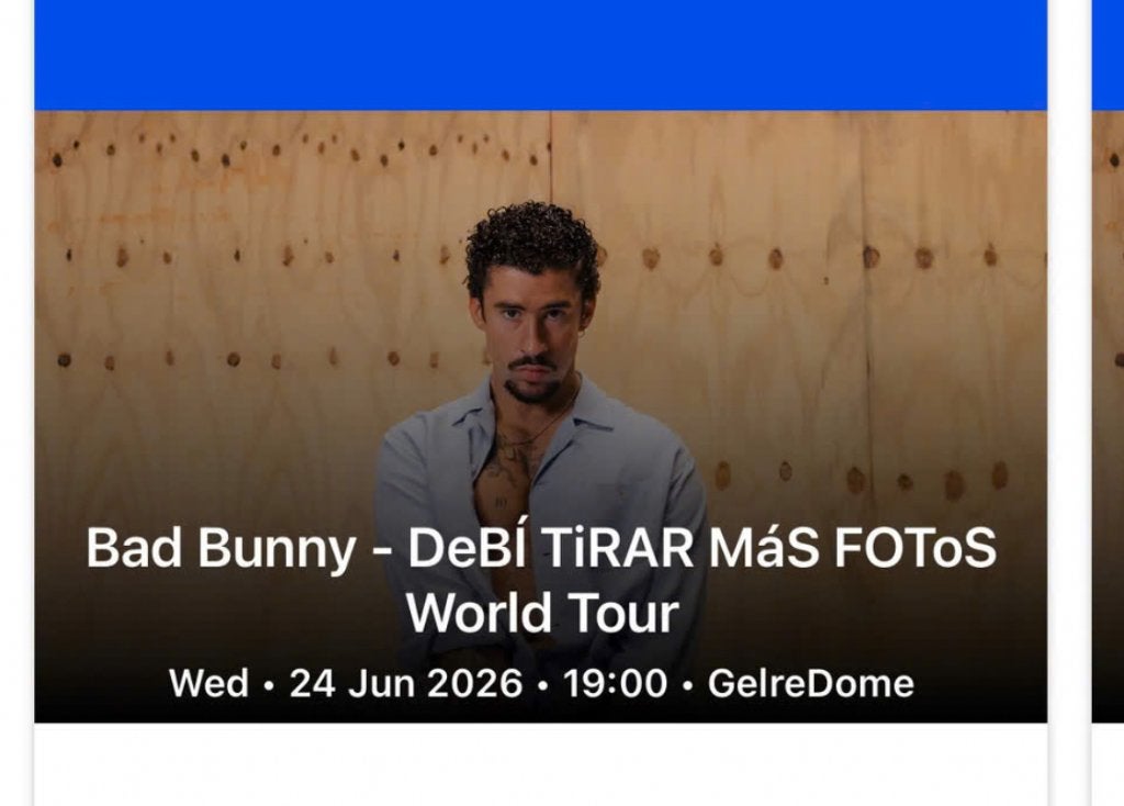 3 kaarten Bad Bunny 24 juni, Ophalen of Verzenden, Nieuw, Meerdere kaarten