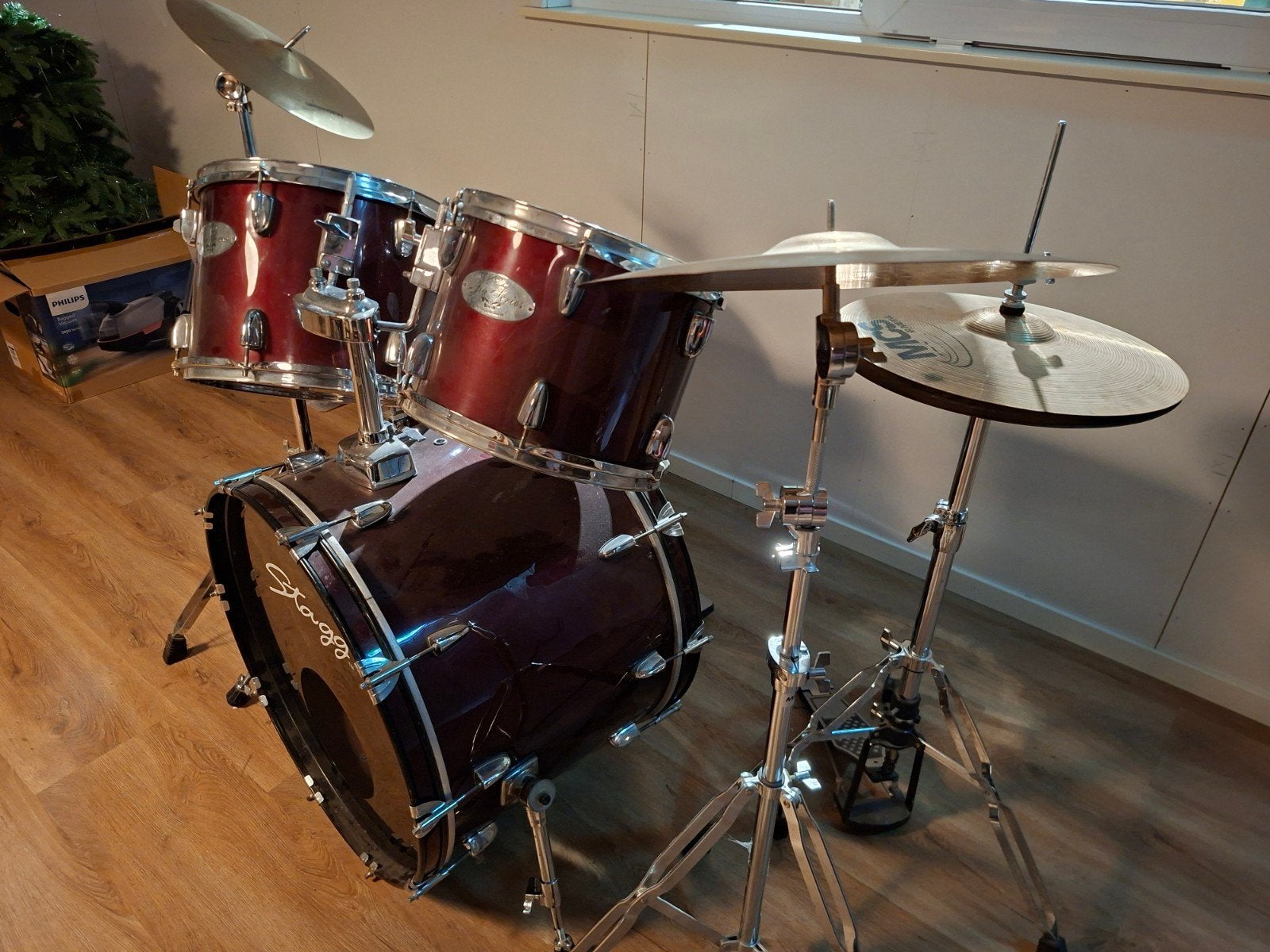 Drumstel, Muziek en Instrumenten, Drumstellen en Slagwerk, Ophalen, Gebruikt, Overige merken