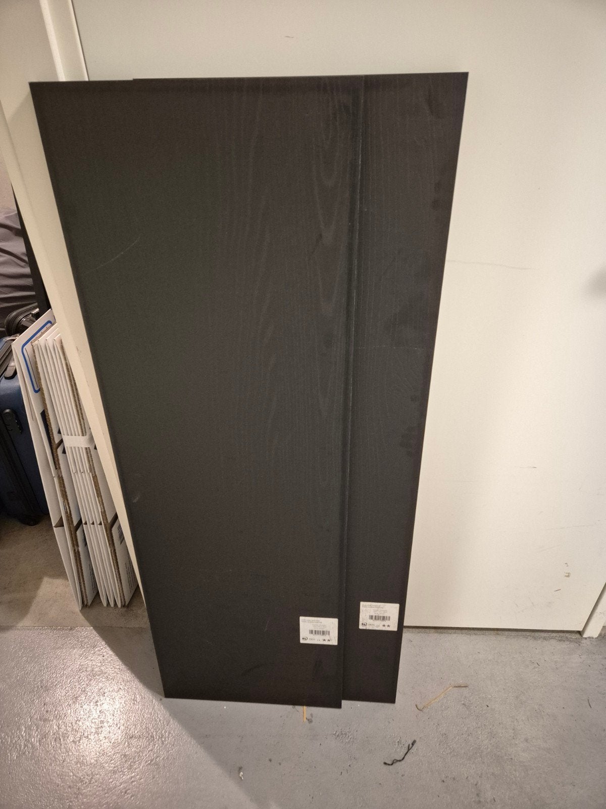 2x (/3x) Meubelpaneel Zwart Eiken 1200x400x18mm, Ophalen, Minder dan 25 mm, Eiken, Nieuw