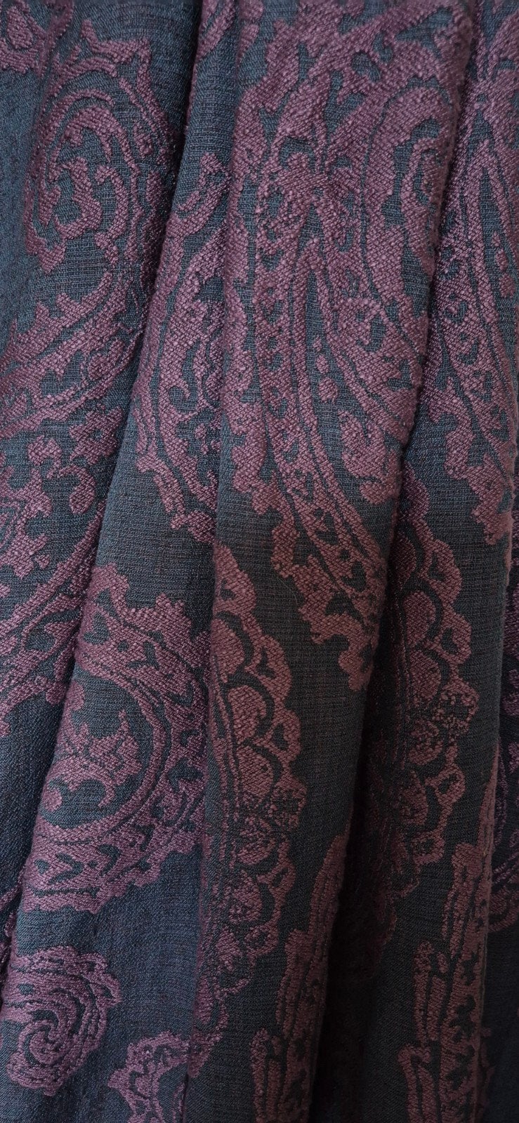 paisley dessen luxe kasteel zware kwaliteit FREY 280 230, Overige materialen, Overgordijn, Blauw, Verzenden