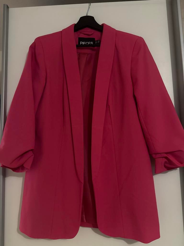 Roze blazer van Pieces, Maat 38/40 (M), Ophalen of Verzenden, Zo goed als nieuw, Jasje