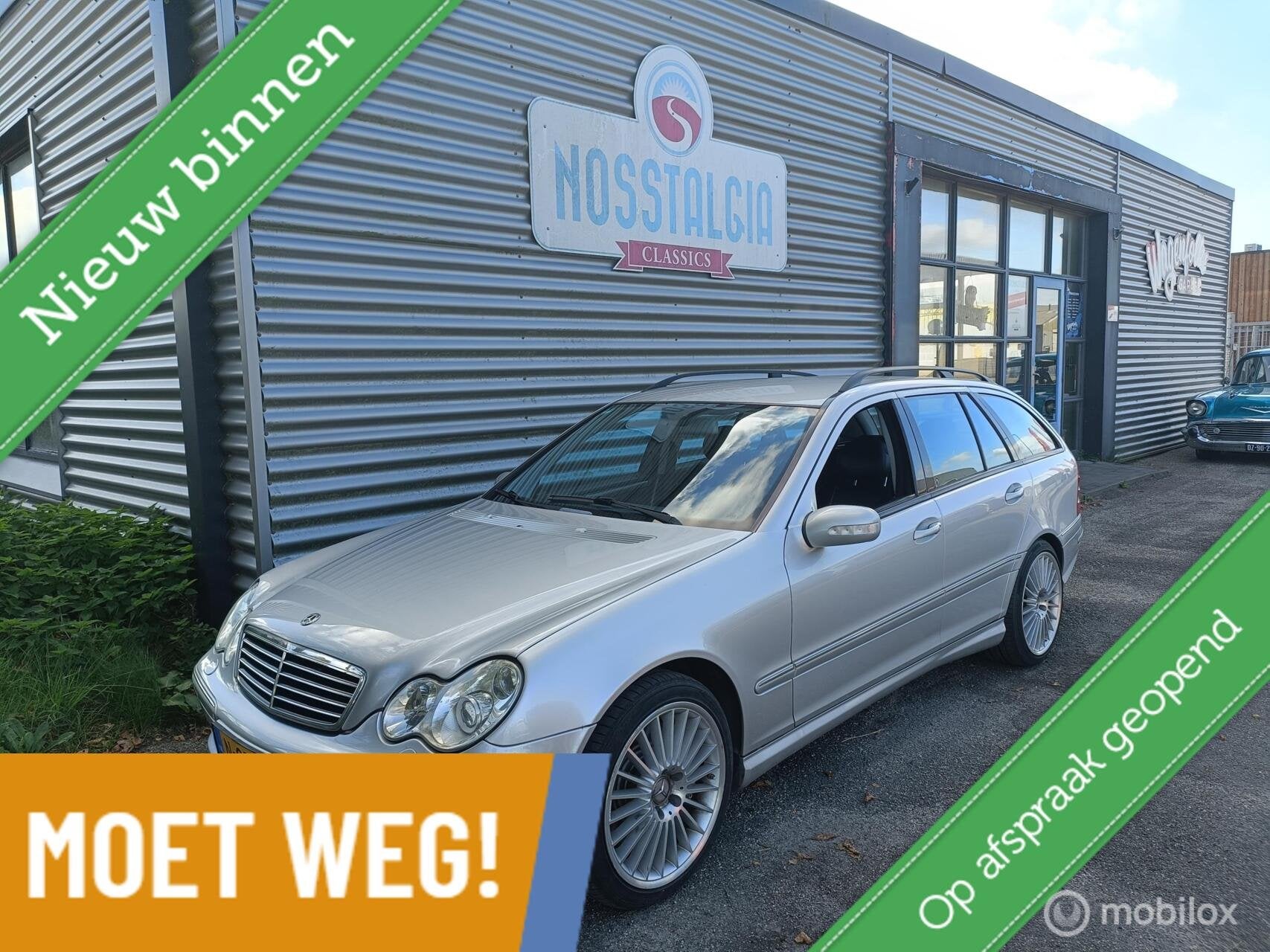 AMG! Nette Mercedes C-klasse Combi AMG 32, Auto's, Automaat, Achterwielaandrijving, Zwart, 1595 kg