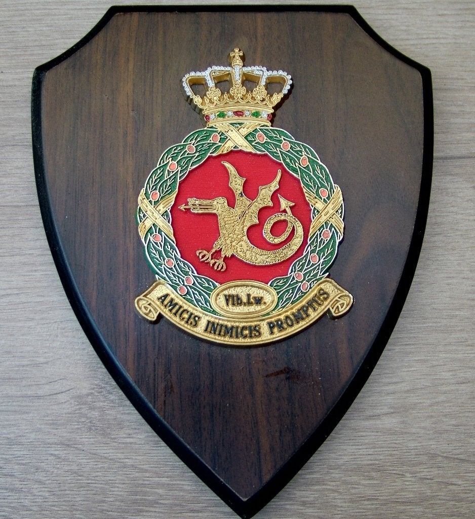 Wapenschild met embleem Vliegbasis Leeuwarden, Verzamelen, Verzenden, Luchtmacht, Nederland, Embleem of Badge