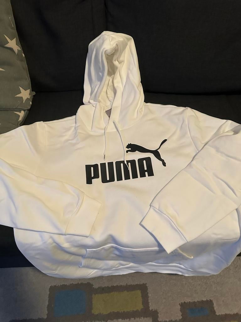 Puma Hoodie Maat L - Zo goed als nieuw, Ophalen of Verzenden, Zo goed als nieuw, Maat 52/54 (L), Wit