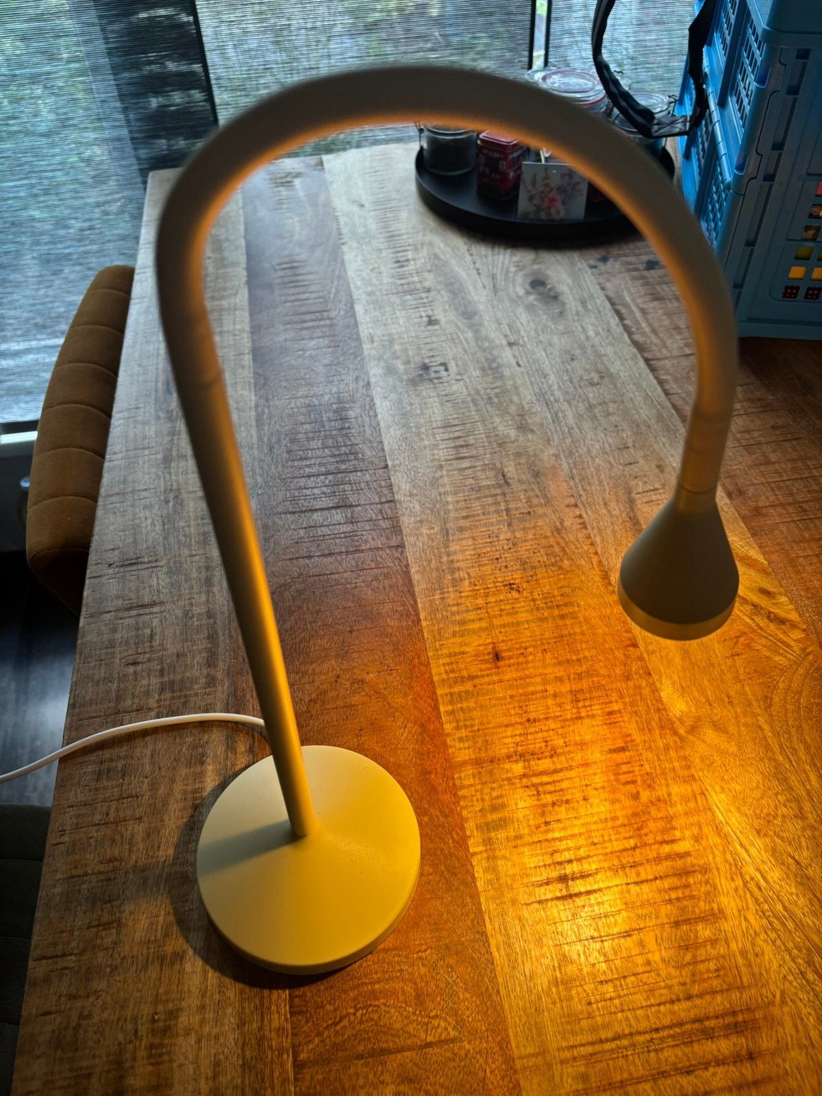 LED bureaulamp Ikea Navlinge, Ophalen, Bureaulamp, Zo goed als nieuw, Geel