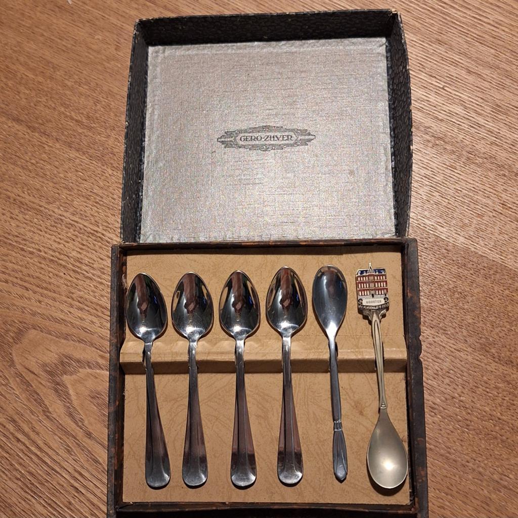 Gero zilveren theelepels set in doosje, Ophalen of Verzenden