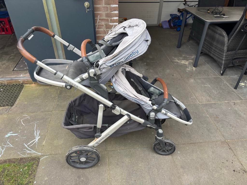 Uppababy Vista kinderwagen evt voor tweelingen, Gebruikt, Duowagen, Combiwagen, Ophalen